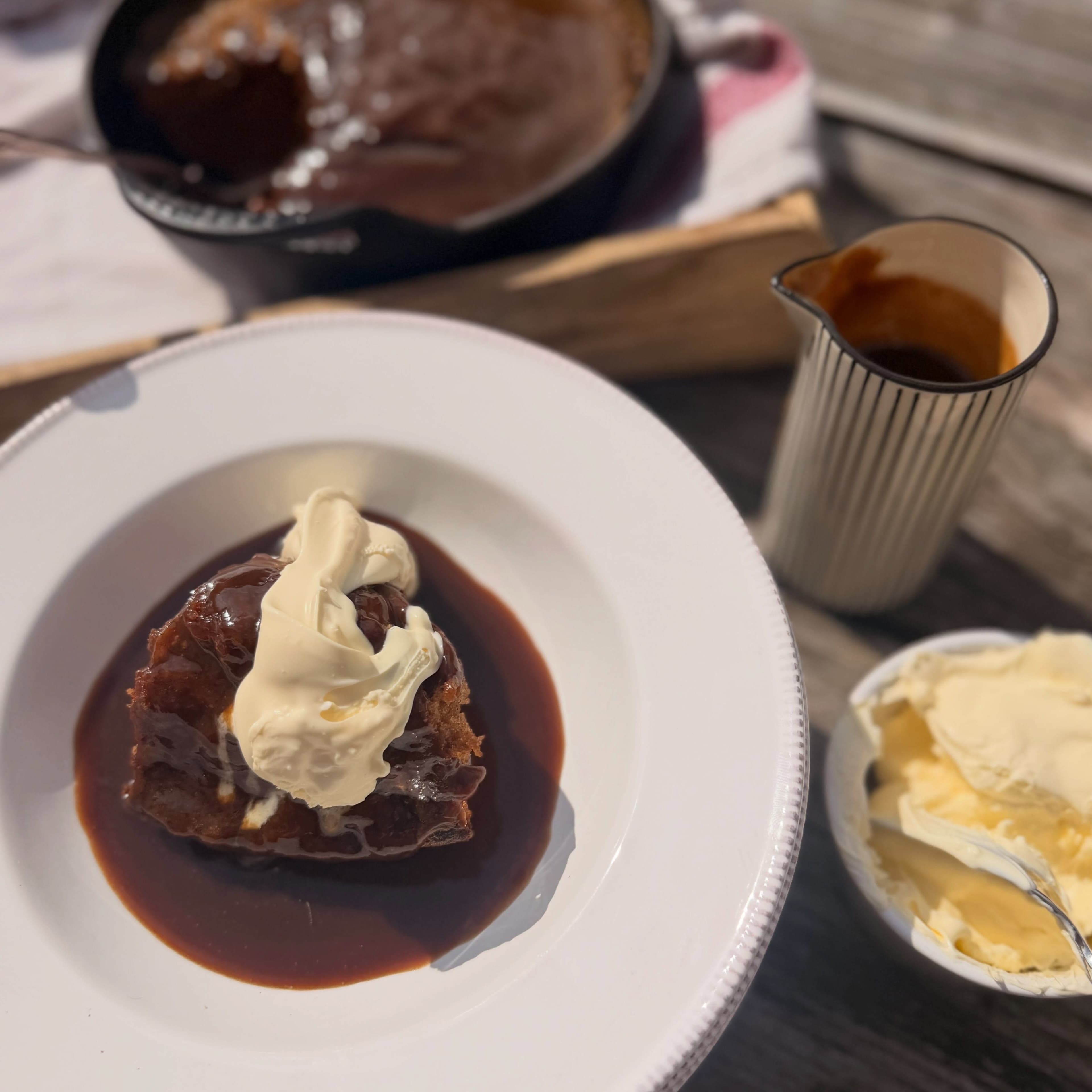 Sticky Toffee Pudding with Miso Butterscotch from Peckish Kitchen